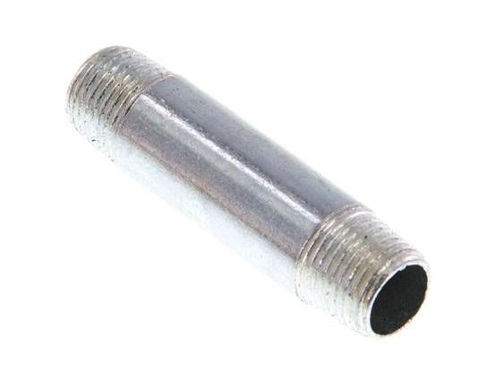 R 1/8'' Zinc plated Steel Double Pipe Nipple 50 Bar DIN 2982 - 40mm [2 Pieces]