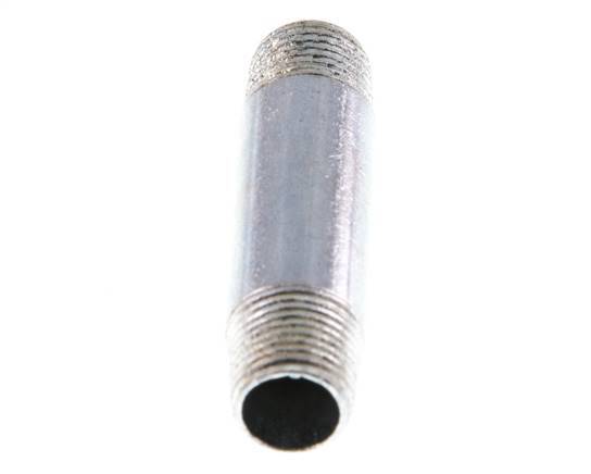 R 1/8'' Zinc plated Steel Double Pipe Nipple 50 Bar DIN 2982 - 40mm [2 Pieces]