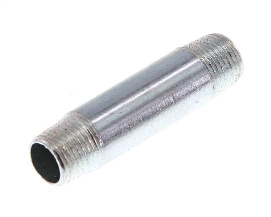 R 1/8'' Zinc plated Steel Double Pipe Nipple 50 Bar DIN 2982 - 40mm [2 Pieces]
