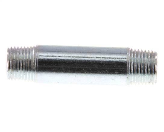 R 1/8'' Zinc plated Steel Double Pipe Nipple 50 Bar DIN 2982 - 40mm [2 Pieces]
