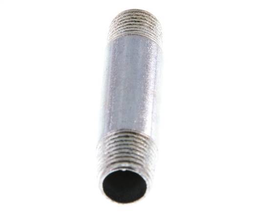 R 1/8'' Zinc plated Steel Double Pipe Nipple 50 Bar DIN 2982 - 40mm [2 Pieces]