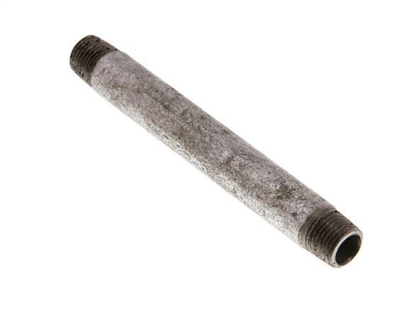 R 1/8'' Zinc plated Steel Double Pipe Nipple 50 Bar DIN 2982 - 80mm [2 Pieces]