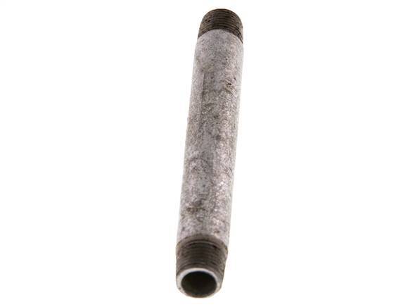 R 1/8'' Zinc plated Steel Double Pipe Nipple 50 Bar DIN 2982 - 80mm [2 Pieces]