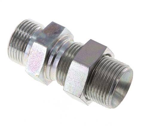 G 3/4'' Pasamuros de acero galvanizado Doble boquilla 325 Bar - Hidráulico