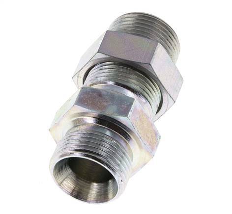 G 3/4'' Pasamuros de acero galvanizado Doble boquilla 325 Bar - Hidráulico