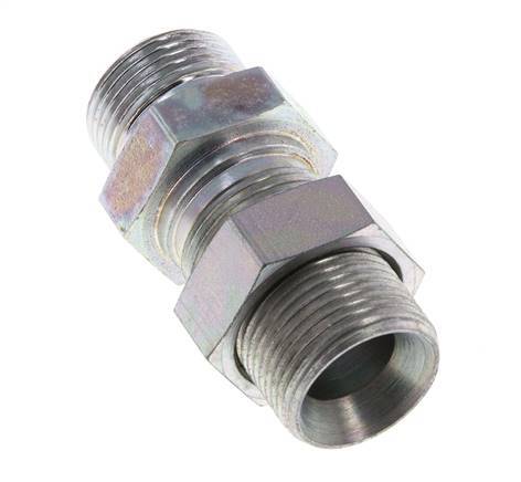 G 3/4'' Pasamuros de acero galvanizado Doble boquilla 325 Bar - Hidráulico