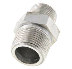 3/4'' NPT x 1'' NPT Espiga doble de acero zincado 140 Bar - Hidráulico