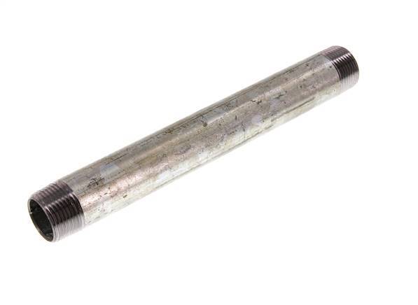 R 3/4'' Zinc plated Steel Double Pipe Nipple 50 Bar DIN 2982 - 200mm [2 Pieces]