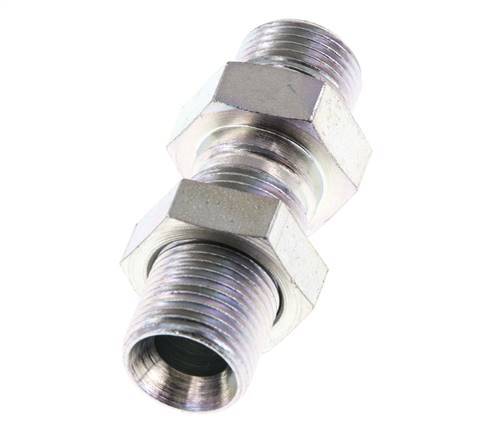 G 3/8'' Pasamuros de acero galvanizado Doble boquilla 325 Bar - Hidráulico