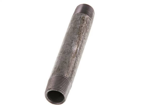 R 3/8'' Zinc plated Steel Double Pipe Nipple 50 Bar DIN 2982 - 100mm [2 Pieces]