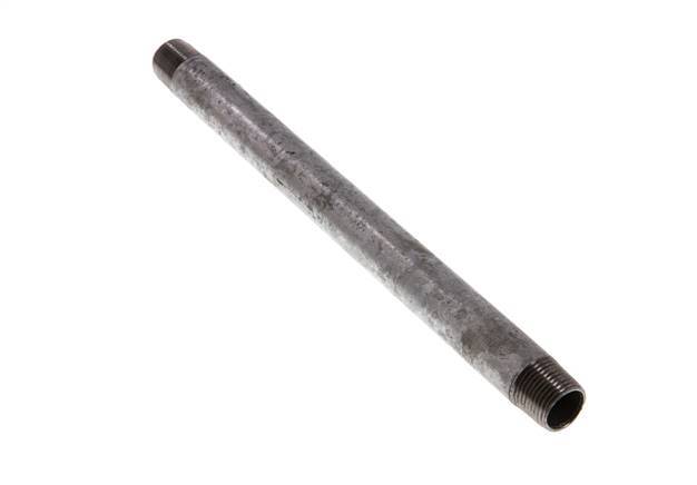 R 3/8'' Zinc plated Steel Double Pipe Nipple 50 Bar DIN 2982 - 200mm [2 Pieces]
