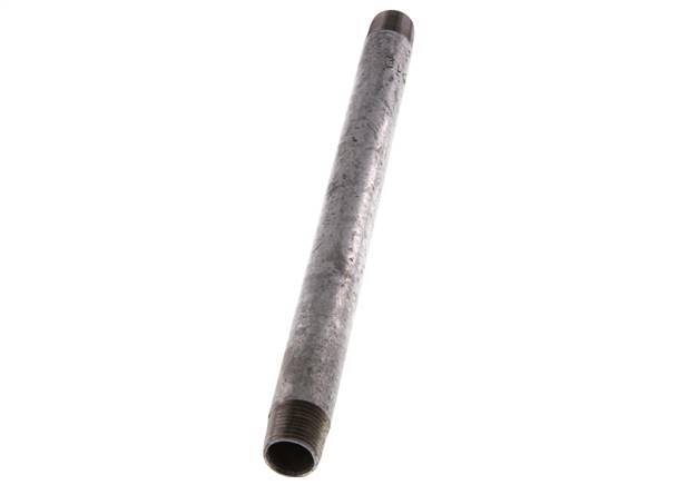 R 3/8'' Zinc plated Steel Double Pipe Nipple 50 Bar DIN 2982 - 200mm [2 Pieces]