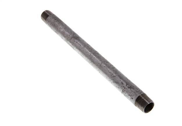 R 3/8'' Zinc plated Steel Double Pipe Nipple 50 Bar DIN 2982 - 200mm [2 Pieces]