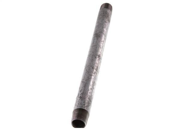 R 3/8'' Zinc plated Steel Double Pipe Nipple 50 Bar DIN 2982 - 200mm [2 Pieces]