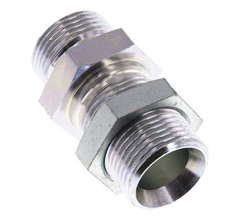 G 1'' Pasamuros de acero galvanizado Doble boquilla 225 Bar - Hidráulico