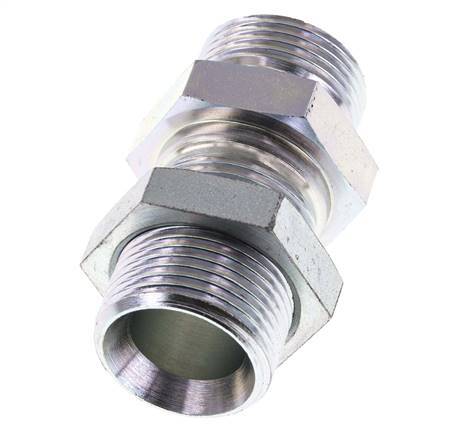G 1'' Pasamuros de acero galvanizado Doble boquilla 225 Bar - Hidráulico
