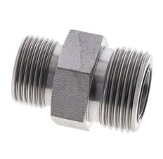 UN 1-3/16''-12 x UNS 1''-14 Espiga doble de acero galvanizado ORFS 400 Bar - Hidráulico