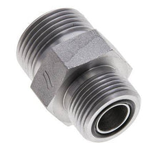 UN 1-3/16''-12 x UNS 1''-14 Espiga doble de acero galvanizado ORFS 400 Bar - Hidráulico
