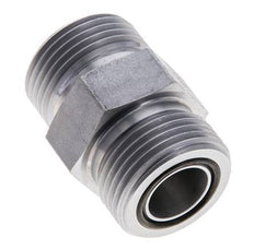 UN 1-3/16''-12 Acero zincado Espiga doble ORFS 400 Bar - Hidráulico