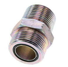 UN 1-7/16''-12 x 1'' NPT Acero zincado Espiga doble ORFS 400 Bar - Hidráulico