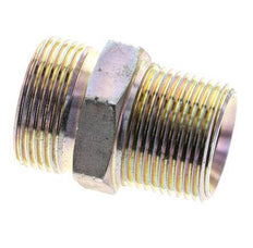 UN 1-7/16''-12 x 1'' NPT Acero zincado Espiga doble ORFS 400 Bar - Hidráulico