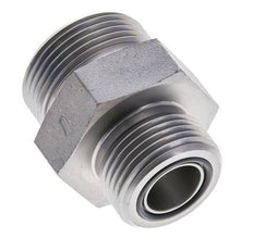 UN 1-7/16''-12 x UN 1-3/16''-12 Espiga doble de acero galvanizado ORFS 400 Bar - Hidráulico