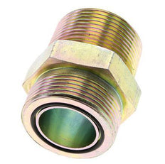 UN 1-11/16''-12 x 1 1/4'' NPT Acero zincado Espiga doble ORFS 250 Bar - Hidráulico