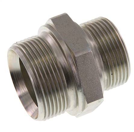 G 1 1/2'' x G 1 1/4'' Barra de acero galvanizado de doble espiga 315 - Hidráulica