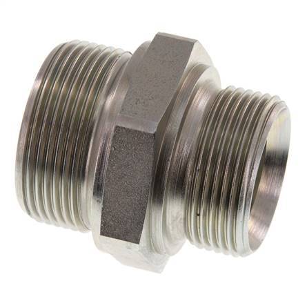 G 1 1/2'' x G 1 1/4'' Barra de acero galvanizado de doble espiga 315 - Hidráulica