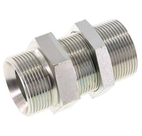 G 1 1/2'' Pasamuros de acero galvanizado Doble boquilla 190 Bar - Hidráulico
