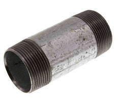 R 1 1/2'' Zinc plated Steel Double Pipe Nipple 50 Bar DIN 2982 - 100mm [2 Pieces]