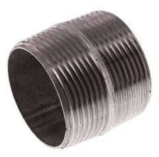 R 1 1/2'' Zinc plated Steel Double Pipe Nipple 50 Bar DIN 2982 - 40mm [2 Pieces]