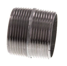 R 1 1/2'' Zinc plated Steel Double Pipe Nipple 50 Bar DIN 2982 - 40mm [2 Pieces]