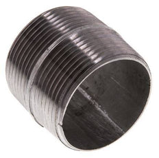 R 1 1/2'' Zinc plated Steel Double Pipe Nipple 50 Bar DIN 2982 - 40mm [2 Pieces]