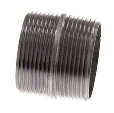 R 1 1/2'' Zinc plated Steel Double Pipe Nipple 50 Bar DIN 2982 - 40mm [2 Pieces]