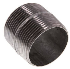 R 1 1/2'' Zinc plated Steel Double Pipe Nipple 50 Bar DIN 2982 - 40mm [2 Pieces]