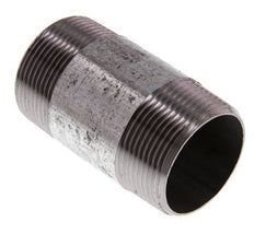 R 1 1/2'' Zinc plated Steel Double Pipe Nipple 50 Bar DIN 2982 - 80mm [2 Pieces]