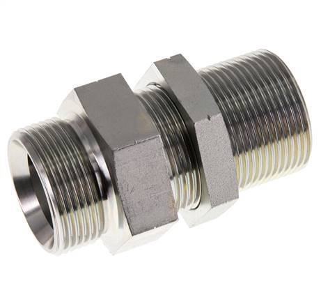 G 1 1/4'' Pasamuros de acero galvanizado Doble boquilla 190 Bar - Hidráulico