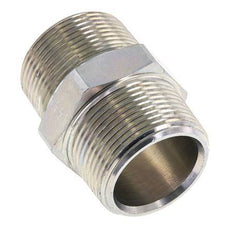 1 1/4'' NPT Espiga doble de acero zincado 80 Bar - Hidráulica