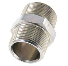 1 1/4'' NPT Espiga doble de acero zincado 80 Bar - Hidráulica