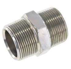 1 1/4'' NPT Espiga doble de acero zincado 80 Bar - Hidráulica