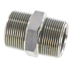 1 1/4'' NPT Espiga doble de acero zincado 80 Bar - Hidráulica