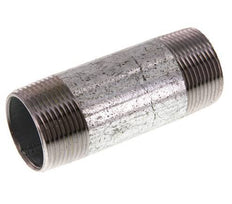 R 1 1/4'' Zinc plated Steel Double Pipe Nipple 50 Bar DIN 2982 - 100mm [2 Pieces]