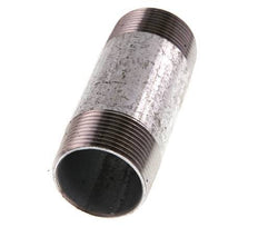 R 1 1/4'' Zinc plated Steel Double Pipe Nipple 50 Bar DIN 2982 - 100mm [2 Pieces]