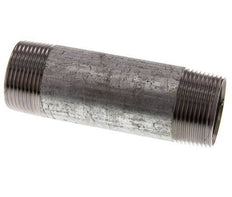 R 1 1/4'' Zinc plated Steel Double Pipe Nipple 50 Bar DIN 2982 - 120mm [2 Pieces]