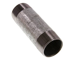 R 1 1/4'' Zinc plated Steel Double Pipe Nipple 50 Bar DIN 2982 - 120mm [2 Pieces]
