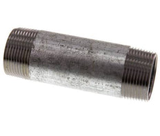 R 1 1/4'' Zinc plated Steel Double Pipe Nipple 50 Bar DIN 2982 - 120mm [2 Pieces]