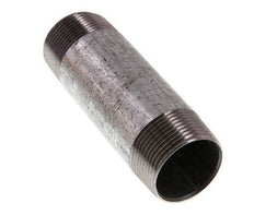 R 1 1/4'' Zinc plated Steel Double Pipe Nipple 50 Bar DIN 2982 - 120mm [2 Pieces]