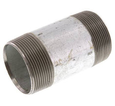 R 2'' Zinc plated Steel Double Pipe Nipple 50 Bar DIN 2982 - 100mm [2 Pieces]