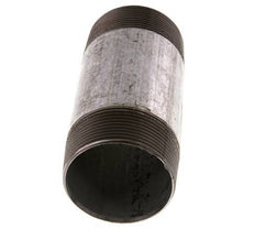 R 2'' Zinc plated Steel Double Pipe Nipple 50 Bar DIN 2982 - 120mm [2 Pieces]